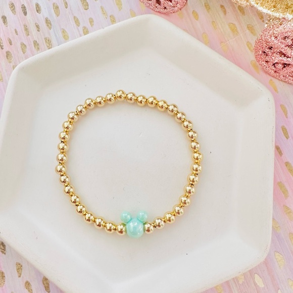 Mickey Gold Beaded Bracelet ✨ - Picture 6 of 7